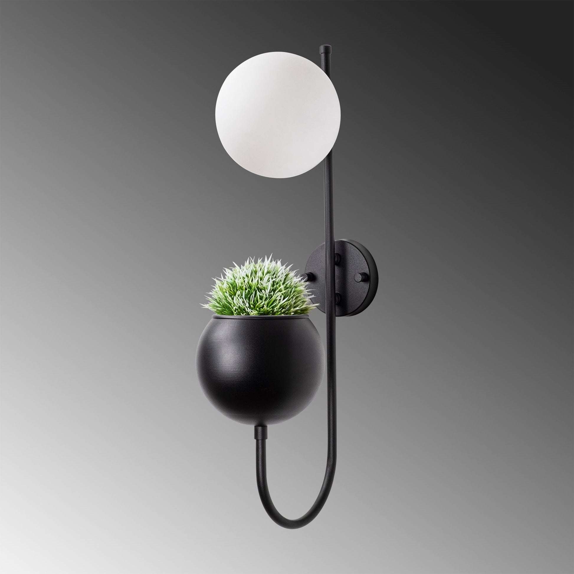 Aplique De Pared, Metal , Negro, 15x23x61, Casquillo E14 Max 40 W_2