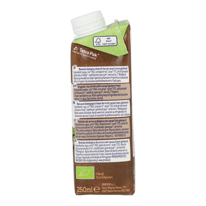 Mini Bebida de Arroz com Cacau Biológico Isola Bio 250 ml