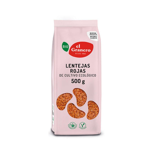 Lentilhas Vermelhas Biológicas El Granero, 500 g 
