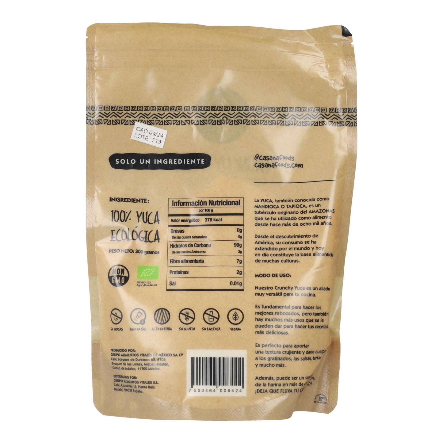 Panado de Mandioca para Crocante Casana Foods 300 gr