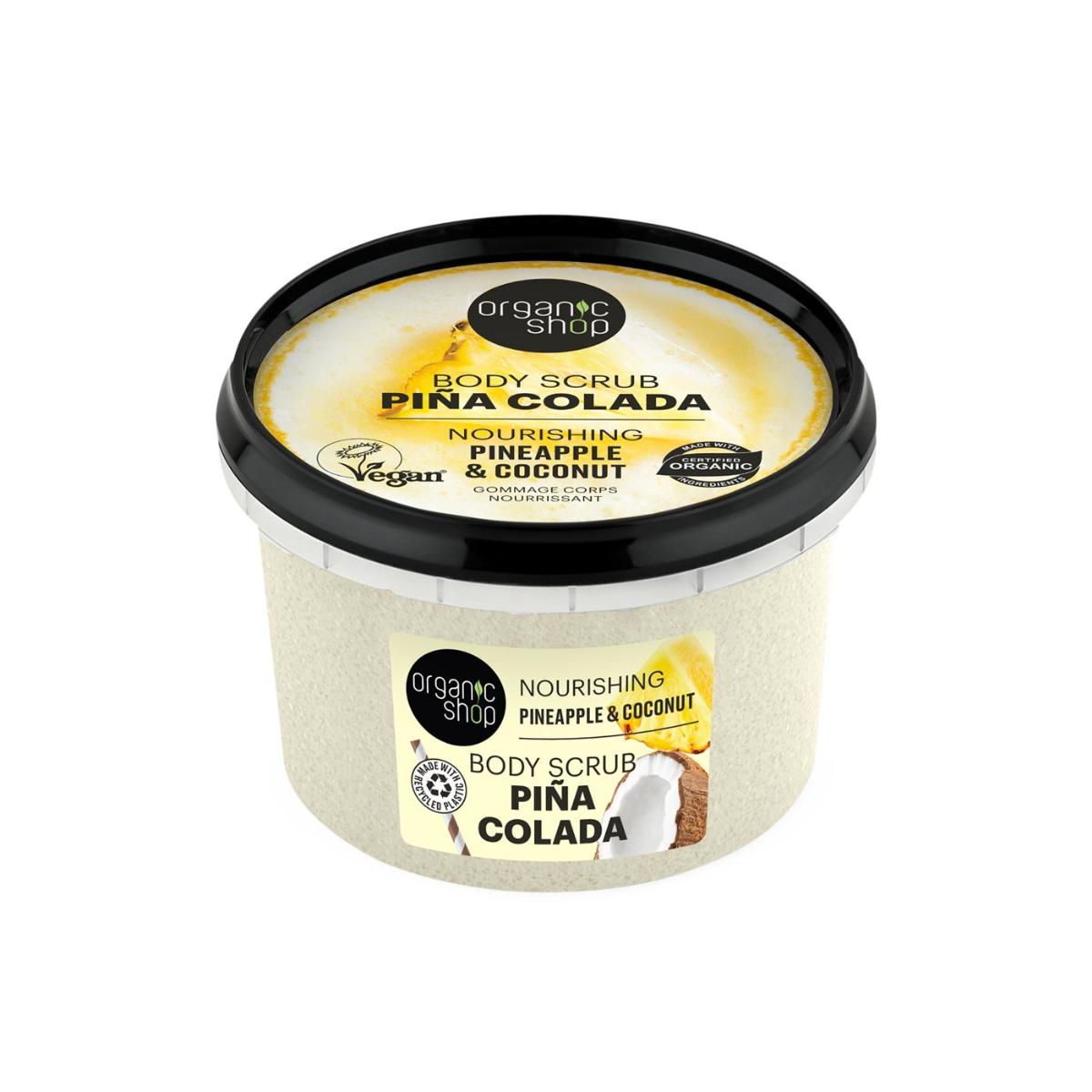 Esfoliante Corporal Nutritivo Piña Colada, Loja Orgânica 250 ml