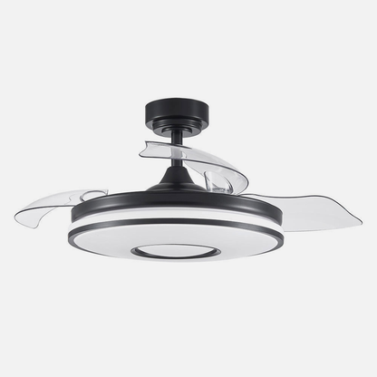 Ventilador Dc Dani 48w 4800lm Negro 3aspas 6velocidades 91d 3000-4000-6000k Remoto+memoria+temporizador 24_2