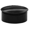 Tapa Tubo Estufa Negro Vitrificada 100 Mm.