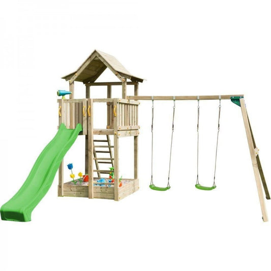 Parque Infantil Masgames Pagoda Xl Con Columpio Doble._0