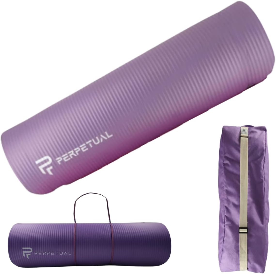Esterilla De Yoga Y Pilates Antideslizante De 10mm Perpetual Con Correa Y Bolsa De Transporte_0