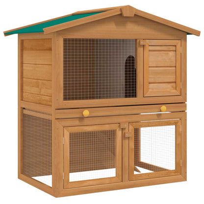 Casa De Animales Pequeños Jaula Conejera 3 Puertas Madera_1