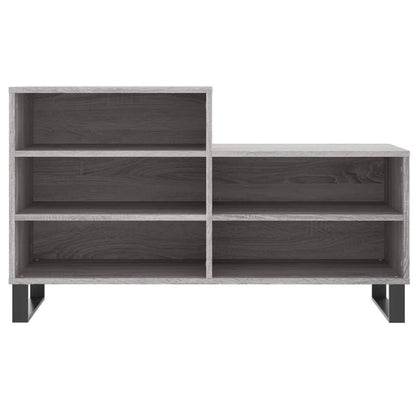 Vidaxl Mueble Zapatero Madera Contrachapada Gris Sonoma 102x36x60 Cm_3