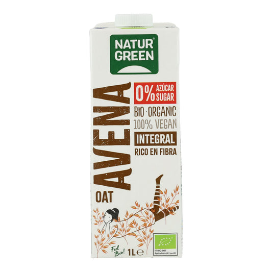 Bebida de Aveia Integral 0% Açúcares Bio NaturGreen 1 L