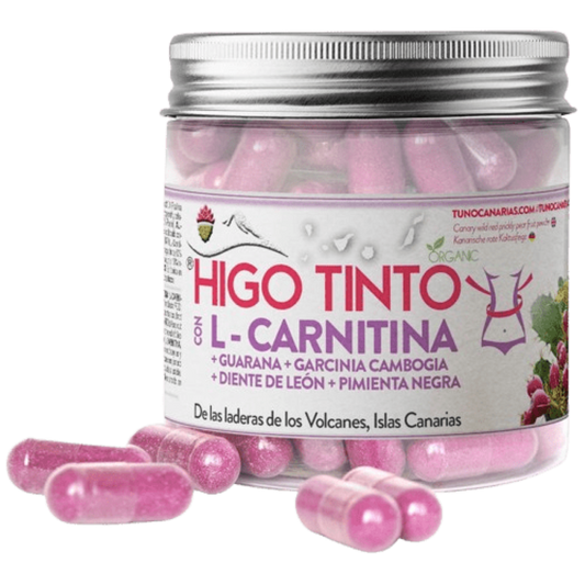 Higo Tinto Con L-Carnitina, Guaraná y Garcinia - Optimiza tu metabolismo (90 Cápsulas)_0
