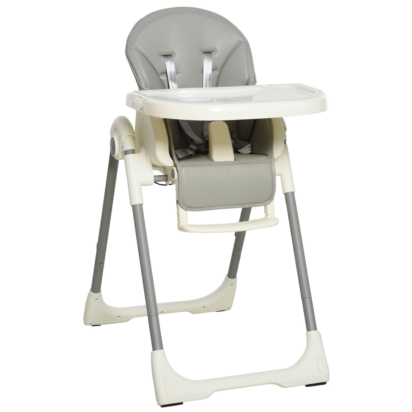 Homcom Trona Para Bebé Evolutiva Plegable De +6 Meses Altura Ajustable Ruedas Y_0