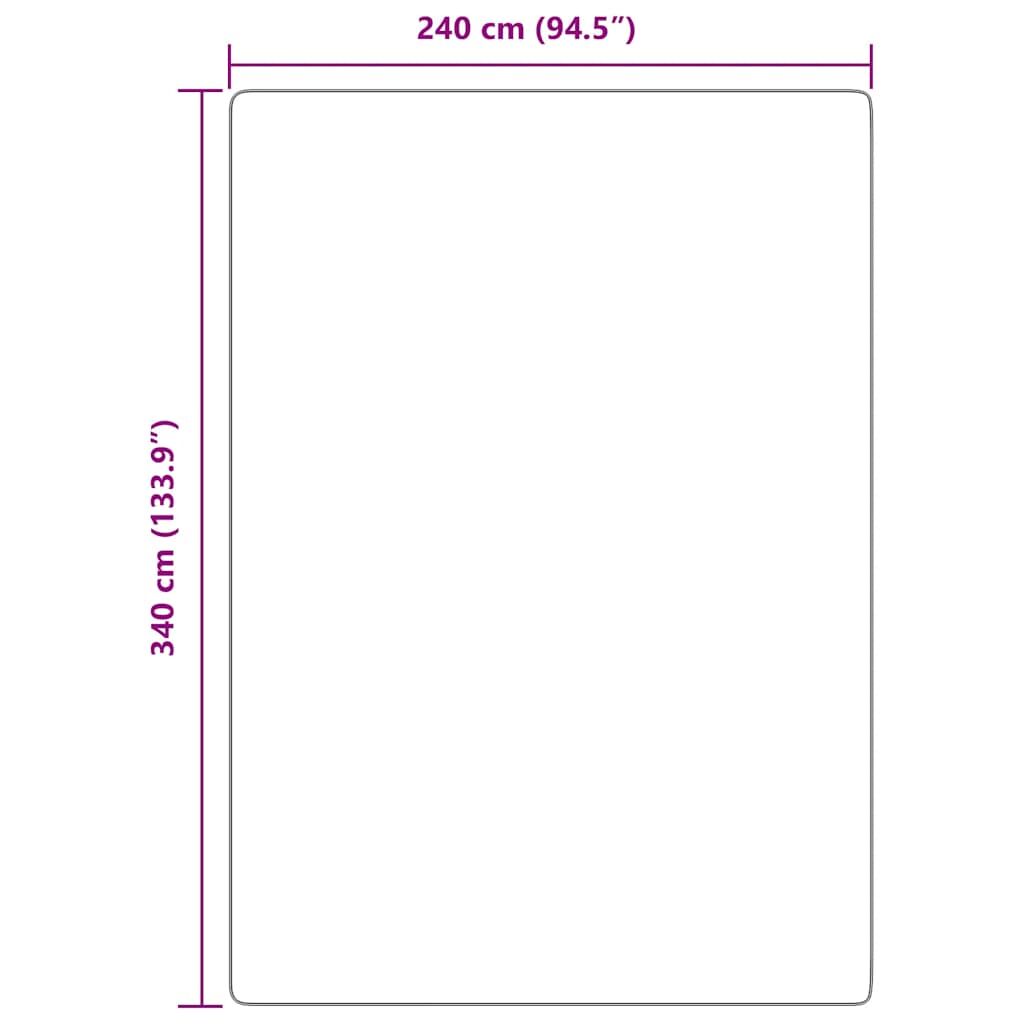 Vidaxl Alfombra Peluda De Pelo Largo Navarra Crema 240x340cm Poliéster_2