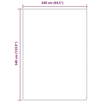 Vidaxl Alfombra Peluda De Pelo Largo Navarra Crema 240x340cm Poliéster_2