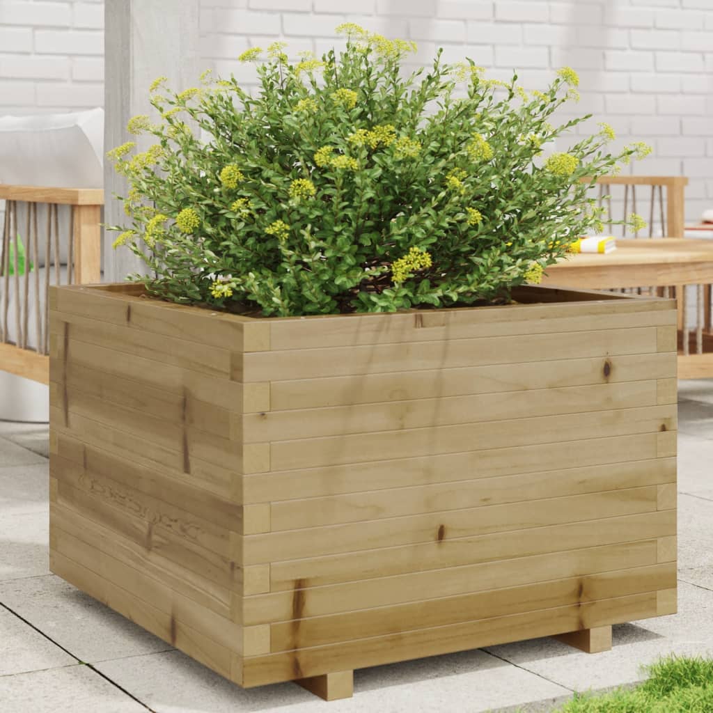 Jardinera Madera De Pino Impregnada 70x70x49,5 Cm_1
