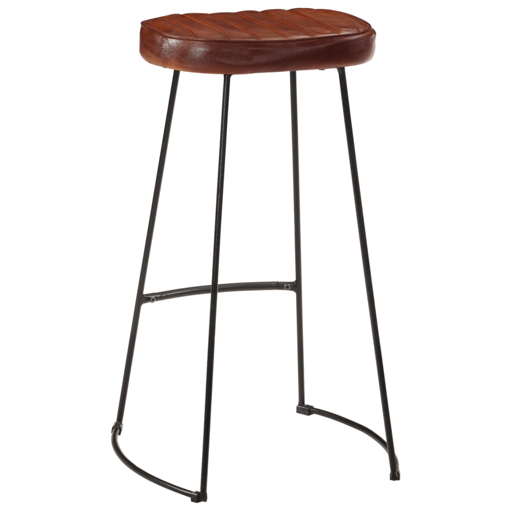 Taburetes De Bar Gavin 2 Uds Marrón Oscuro 44x37,5x78 Cm_4