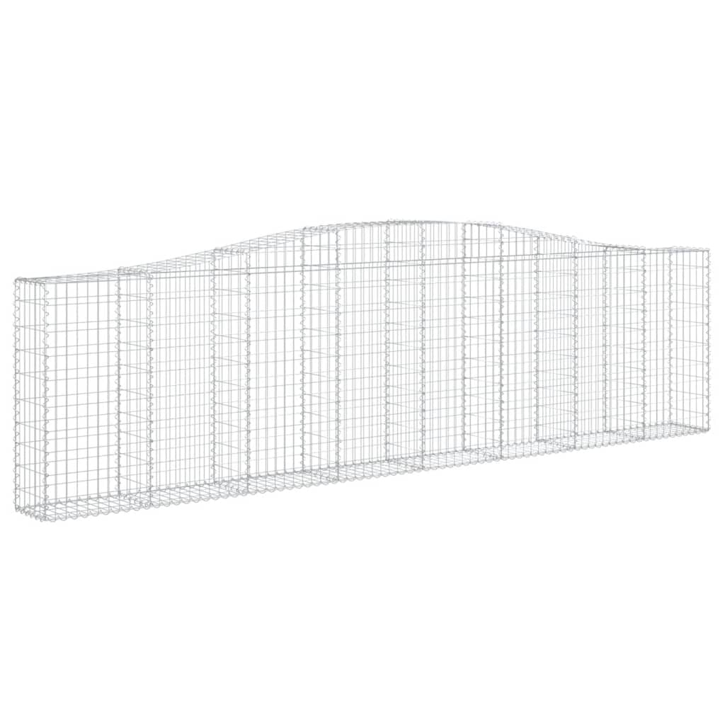Cestas De Gaviones 6 Uds Forma De Arco Hierro 400x30x100/120 Cm_2