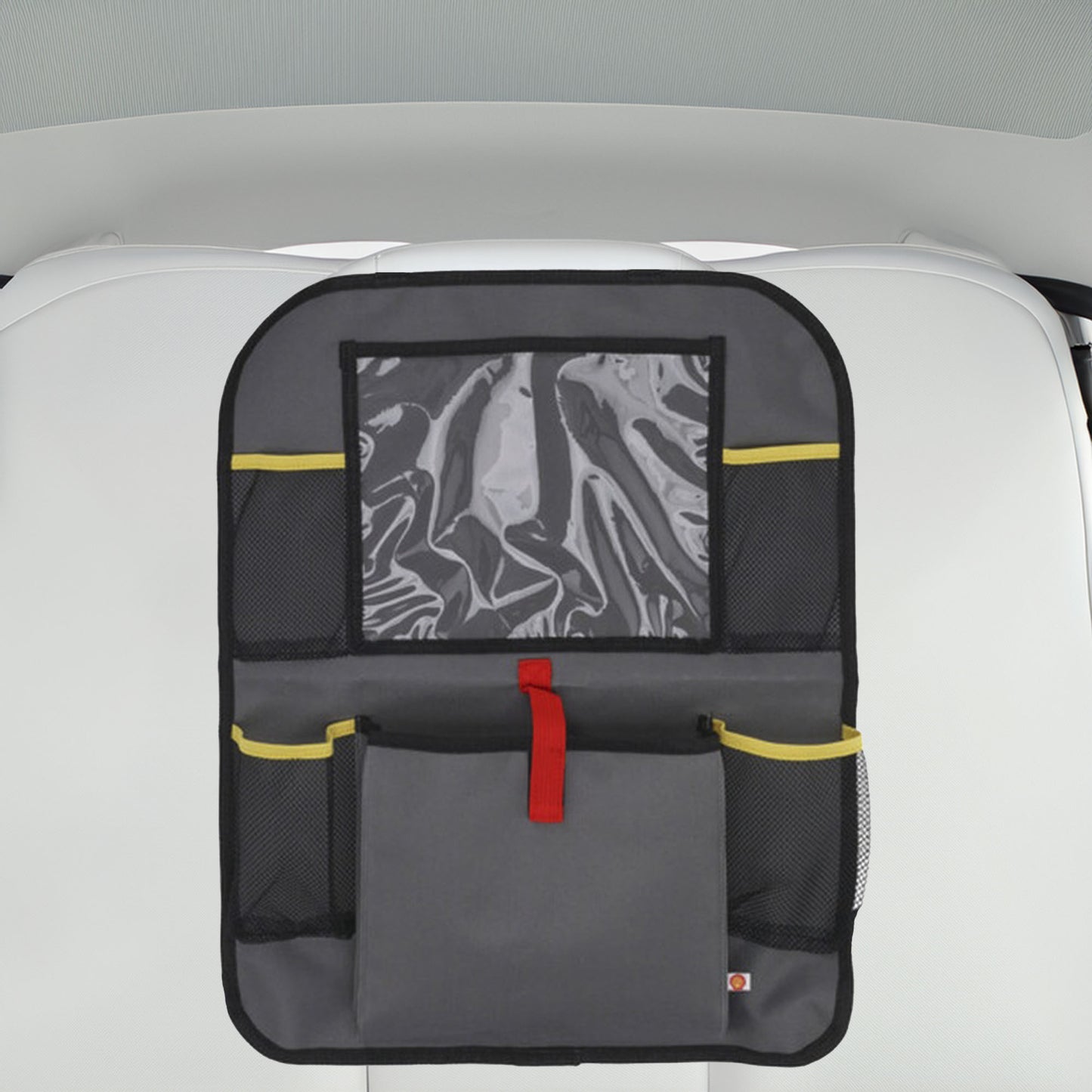 Well Home Bolsa De Almacenamiento Shell Para Respaldo De Silla De Coche Gris Y Amarillo_2