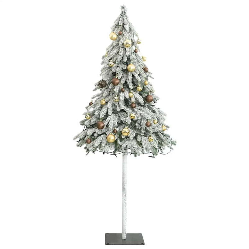 Vidaxl Árbol De Navidad Artificial Con 300 Led Bolas Y Nieve 210 Cm_3