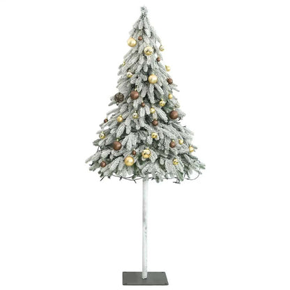 Vidaxl Árbol De Navidad Artificial Con 150 Leds Bolas Y Nieve 120 Cm_3