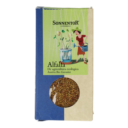 Sementes orgânicas de alfafa Sonnetor para germinação 120 g