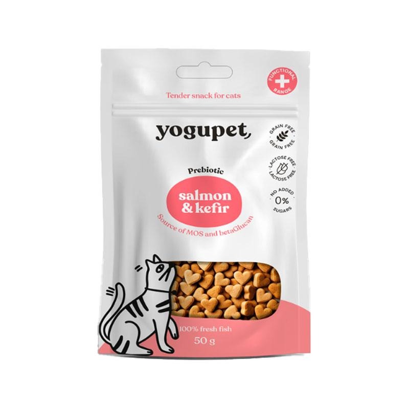 Snack Yogupet Semi-Húmido com Salmão e Kefir para Gatos 50 g