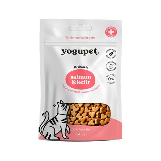 Snack Yogupet Semi-Húmido com Salmão e Kefir para Gatos 50 g