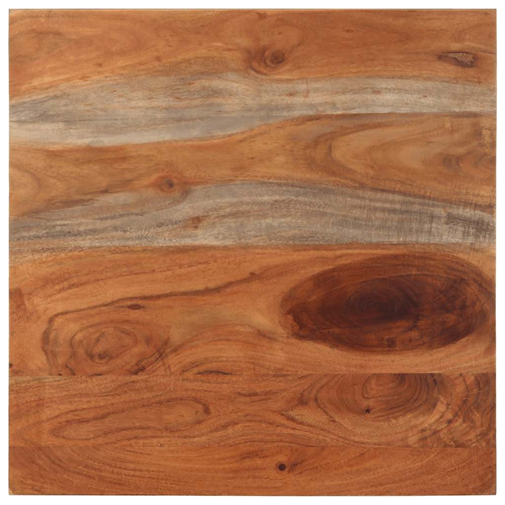 Mesa De Centro Madera Maciza De Acacia 60x60x35 Cm_2