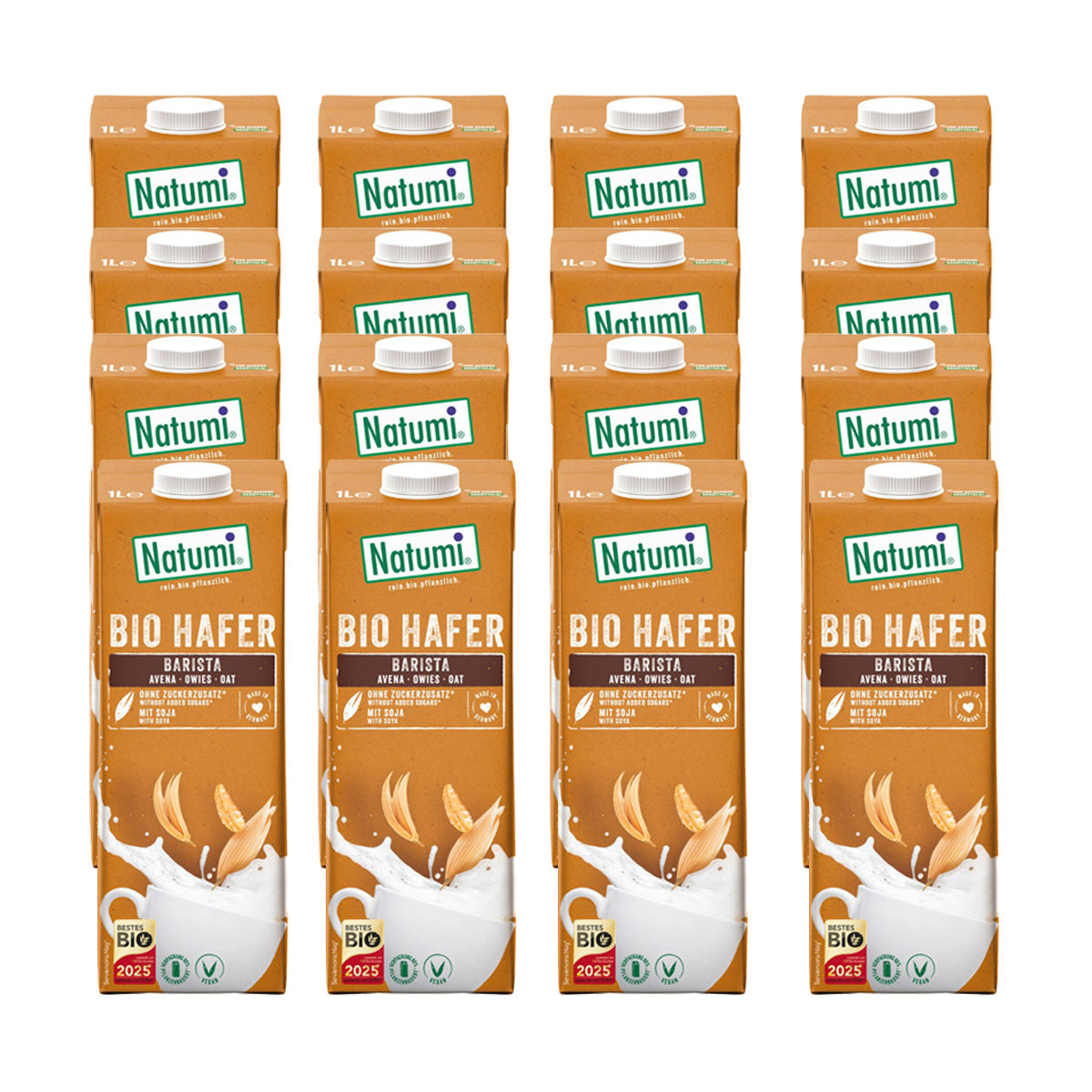 Pack 16x Bebida de Aveia Barista BIO Natumi 1 L