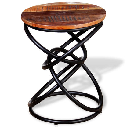 Mesa Auxiliar De Madera Maciza Reciclada_4
