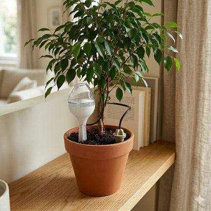 Riego Por Goteo Para Plantas Iriso Con Depósito – Blanco_1