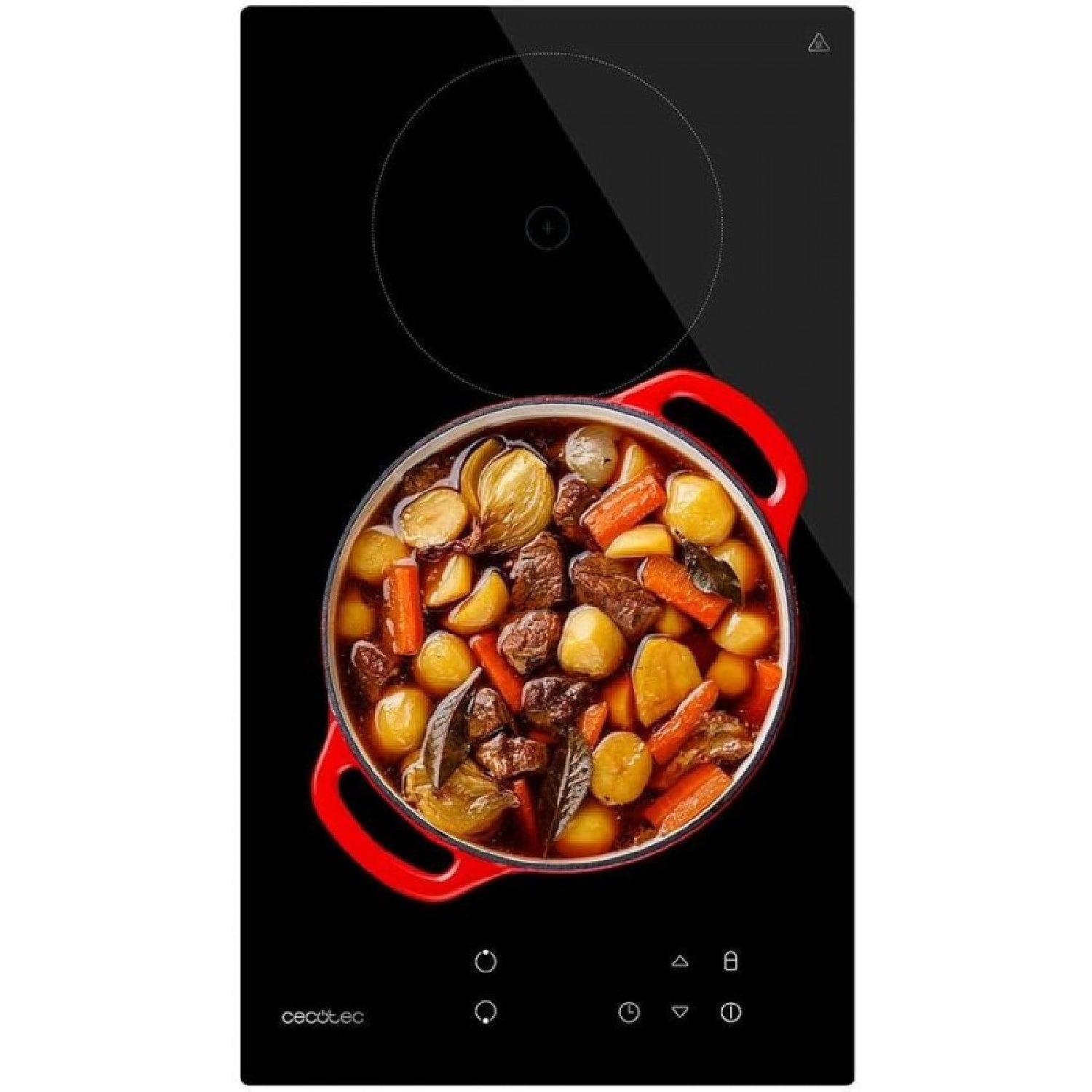 Placa De Vitrocerámica 2 Fuegos Bolero Squad V 2100. Potencia Máxima 3000 W, 9 Niveles De Potencia, Touch Control, Detector De Sartenes, Diámetro 16_0
