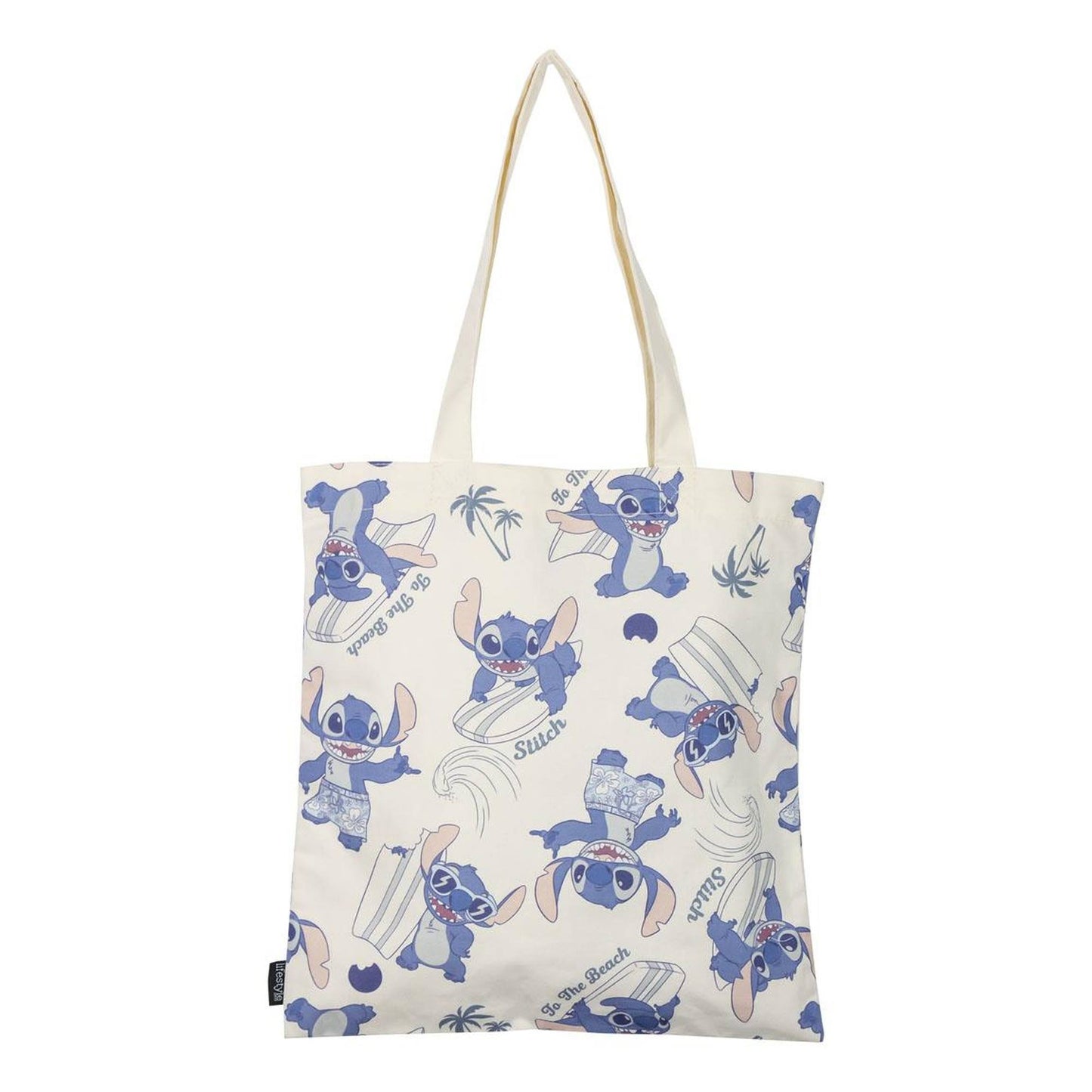 Bolsa De Compras Stitch Azul 36 X 39 X 0,4 Cm_0