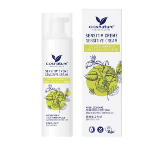Creme facial sensível de melissa e hamamélia BIO Cosnature 50 ml