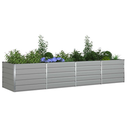 Jardinera Gris Claro 385 X 100 X 75 Cm Acero Galvanizado_2