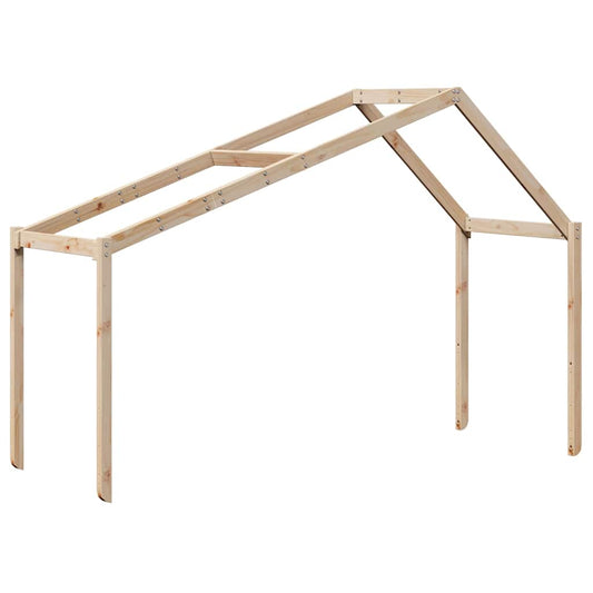 Techo De Cama Infantil Madera Maciza Pino 213x85,5x144,5 Cm_0