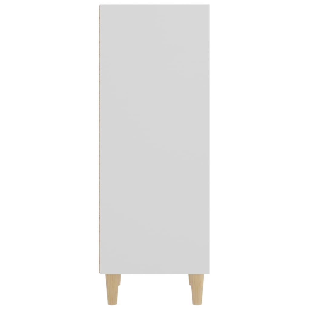 Aparador De Madera Contrachapada Blanco 34,5x32,5x90 Cm / Vetonek_2