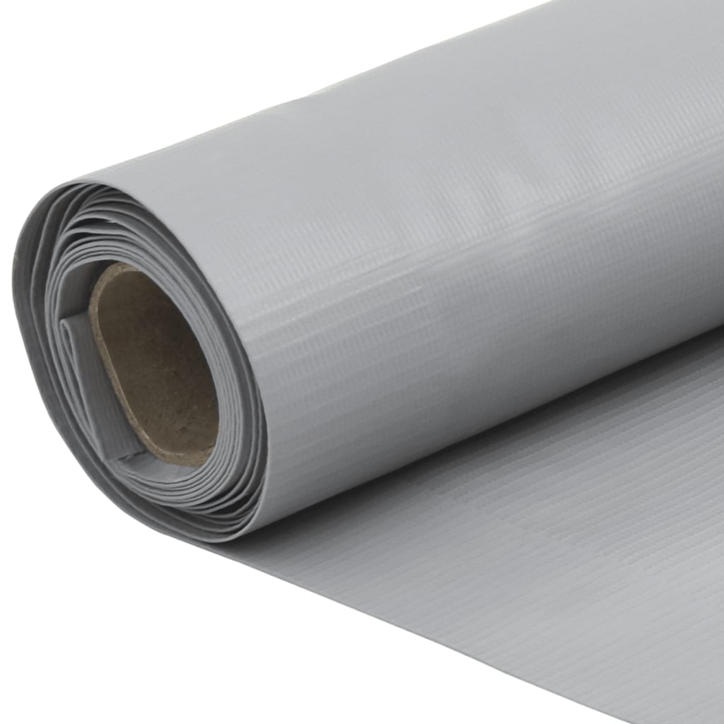 Pantalla De Privacidad De Balcón Pvc Gris 1000x90 Cm / Vetonek_4