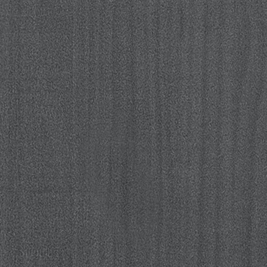 Mesita De Noche Madera Maciza De Pino Gris 35,5x33,5x41,5 Cm_4