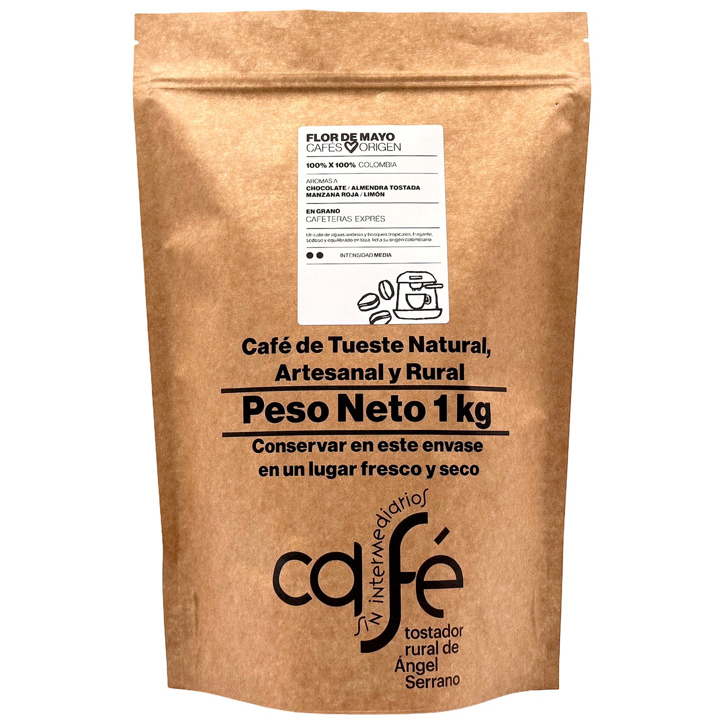 Cafe Sin Intermediarios Café Colombia Flor De Mayo En Grano Para Espresso 1 Kg_0