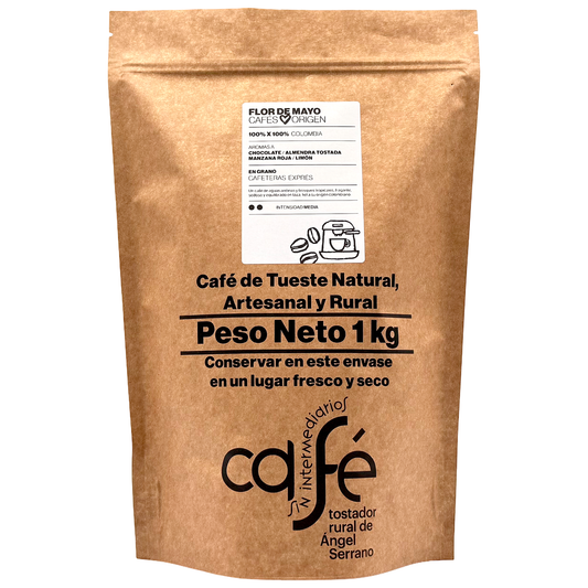 Cafe Sin Intermediarios Café Colombia Flor De Mayo En Grano Para Espresso 1 Kg_0