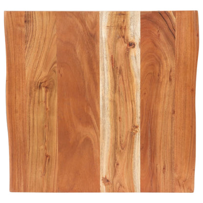 Mesa De Bistró Borde Natural Madera Maciza Acacia 50x50x75 Cm_1