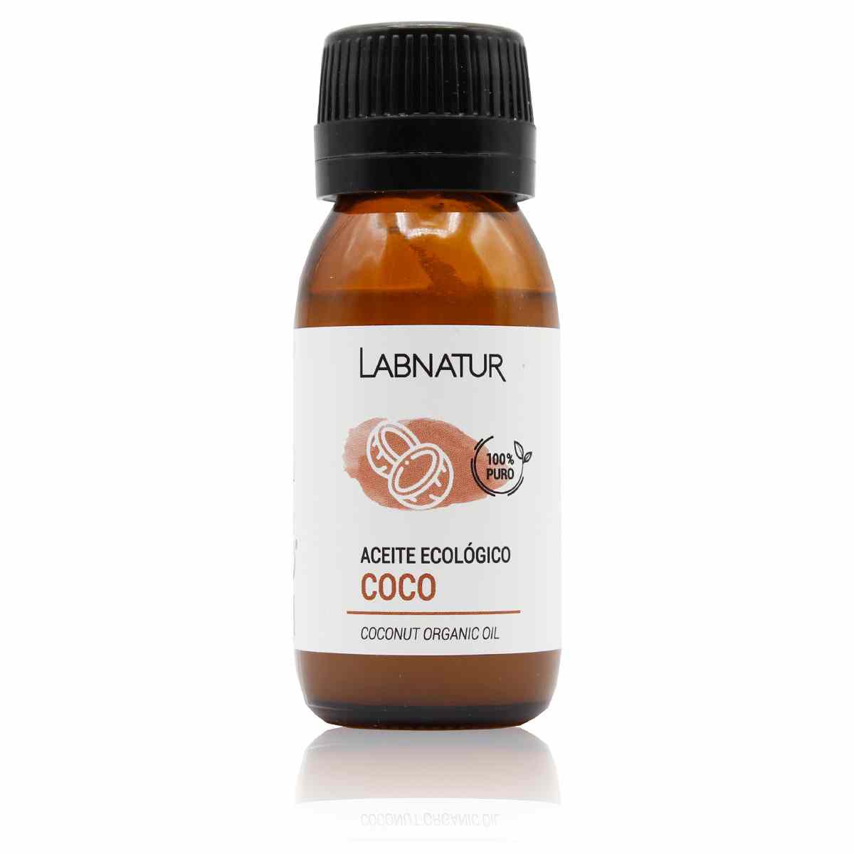 Aceite de Coco Ecológico 100% Puro Labnatur 50 ml | Hidrata y Nutre | Rostro, Cuerpo y Cabello | Vegano_0