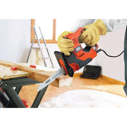 Serra Scorpion 500W AutoSelect + 3 lâminas e estojo Black+Decker RS890K-QS