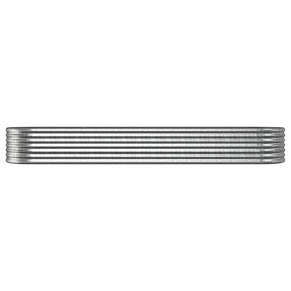 Jardinera Arriate Acero Galvanizado Plata 296x80x36 Cm_2