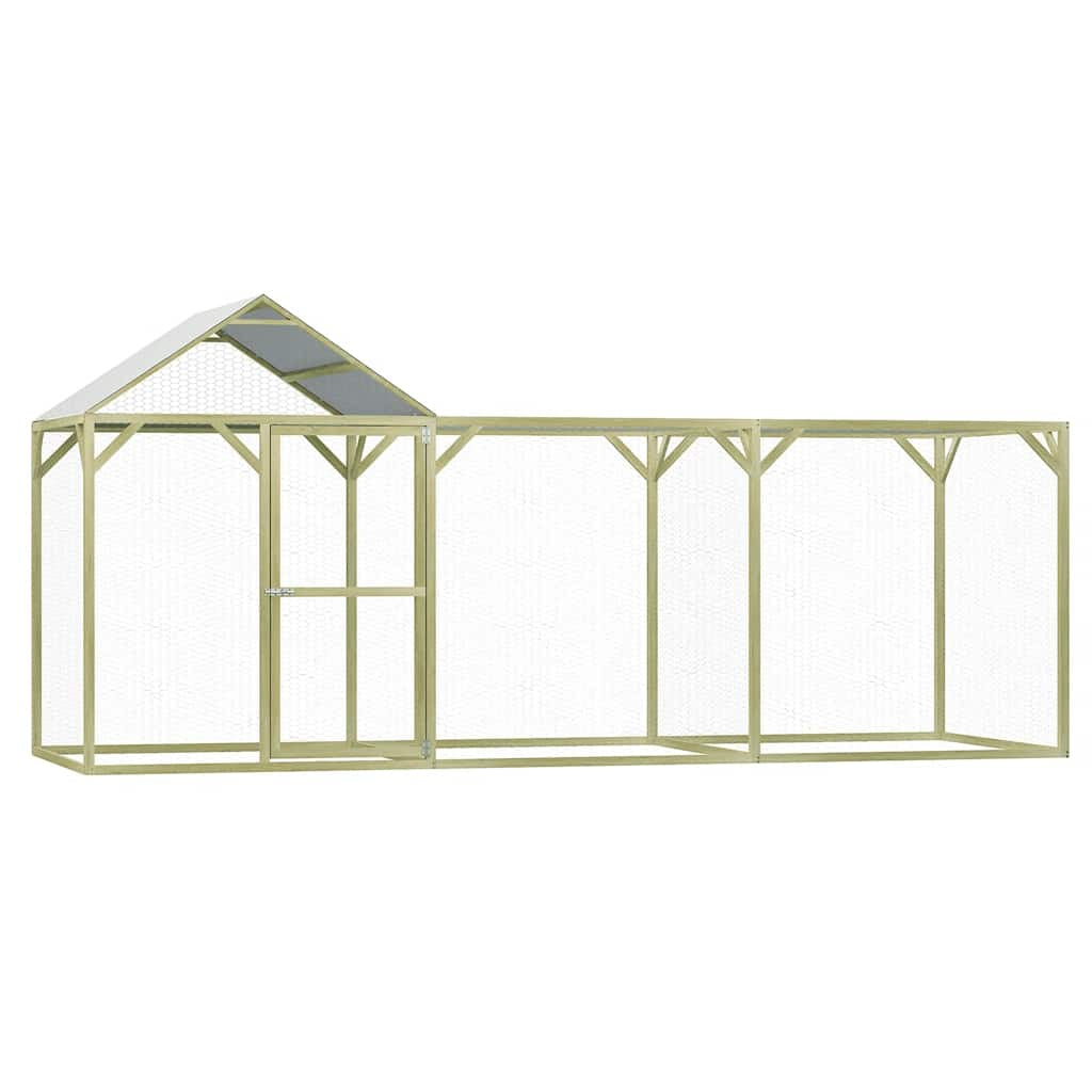 Vidaxl Jaula Gallinero Madera Impregnada De Pino 4,5x1,5x2 M_1
