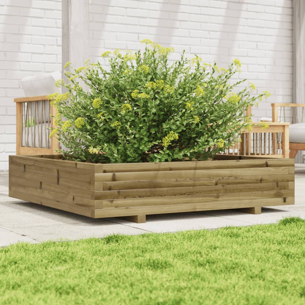 Jardinera Madera De Pino Impregnada 110x110x26,5 Cm_2
