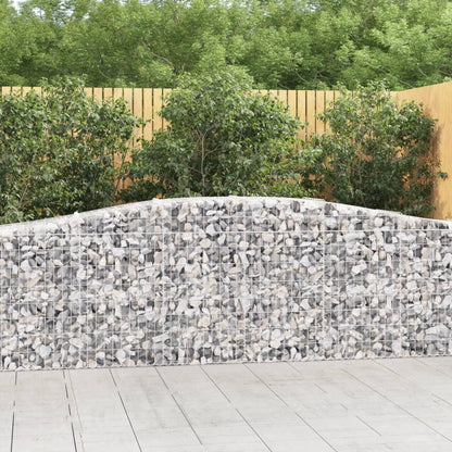 Cestas De Gaviones 10 Uds Forma De Arco Hierro 400x50x80/100 Cm_1
