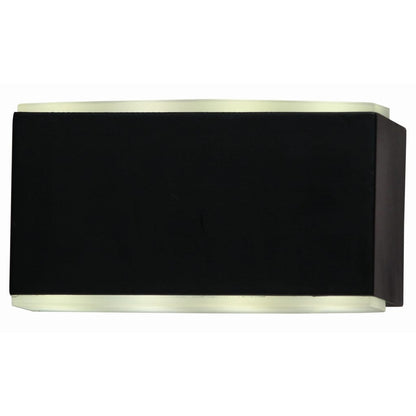 Luxform Lámpara De Pared De Jardín Led Cube Negro_0