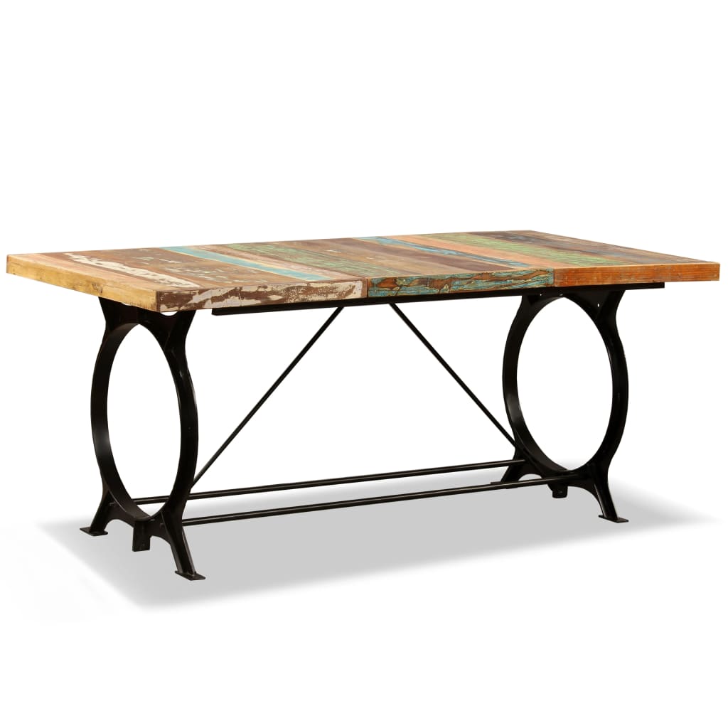 Mesa De Comedor De Madera Maciza Reciclada 180 Cm_0