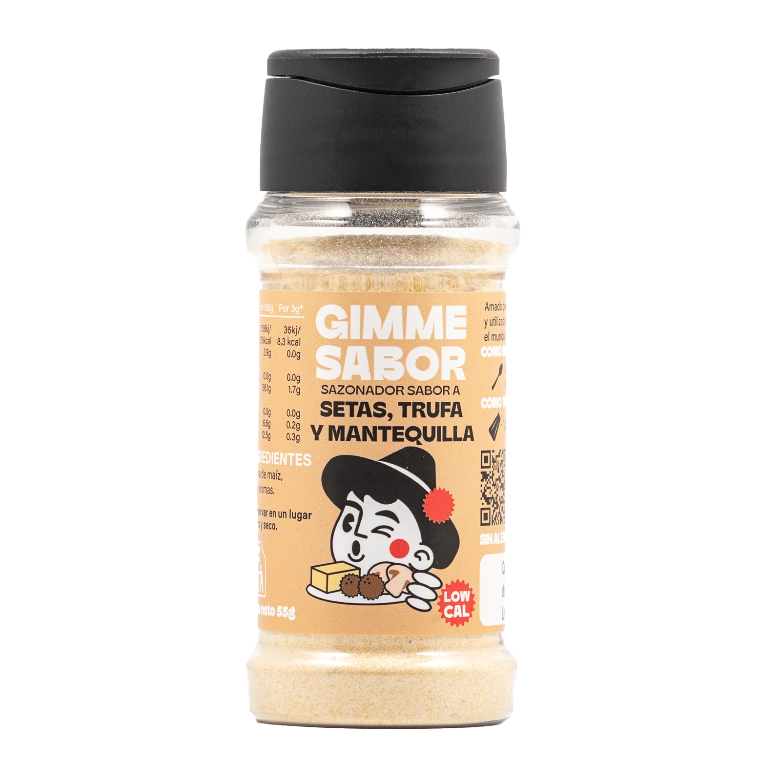 Sazonador vegetal sabor setas, trufa y mantequilla