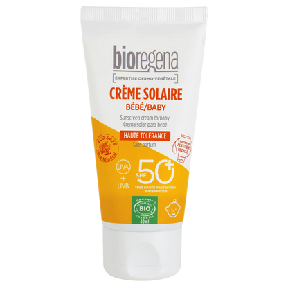 Protetor Solar para Bebé FPS 50+ Hipoalergénico Bioregena 40 ml